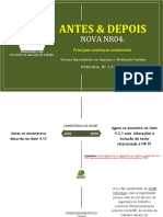 Antes e Depois - Nova NR4 e As Principais Mudanças Comentadas