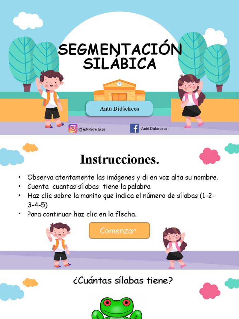 Contando sílabas en palabras comunes | PDF | Artes del Lenguaje y ...