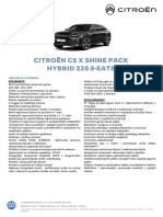 Citroen C5 X Hibrid Specifikacija 2023