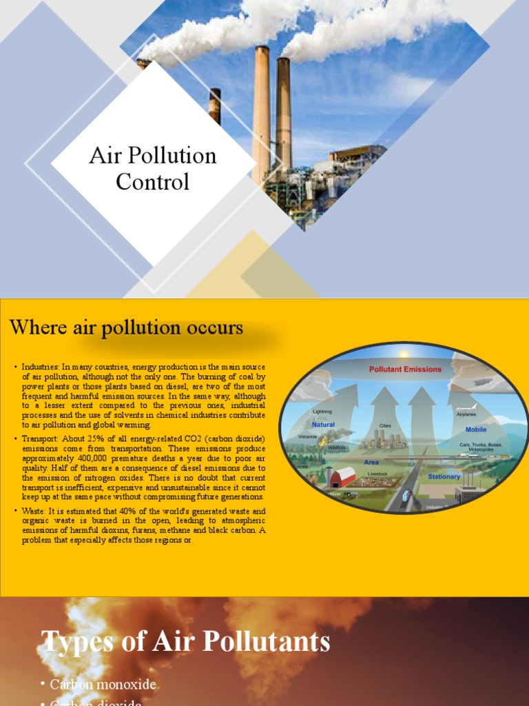Air Pollution Control PDF Exhaust Gas Air Pollution