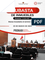 Catálogo de Inmuebles - Subasta 001-2023 - Pronabi PDF