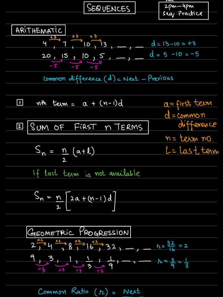 Sequences (Ap GP) | PDF