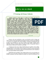 Pedid y Se Os Dará: 17º Domingo Del Tiempo Ordinario