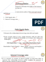 Solvency Valuation Ratios