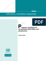 Dionisio Borda - Paraguay - Resultados de Las Reformas (2003-2005) y Sus Perspectivas. (Serie - Informes y Estudios Especiales Nro. 18.) (2007)