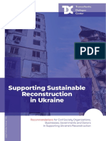 Υποστήριξη της βιώσιμης ανασυγκρότησης στην Ουκρανία
