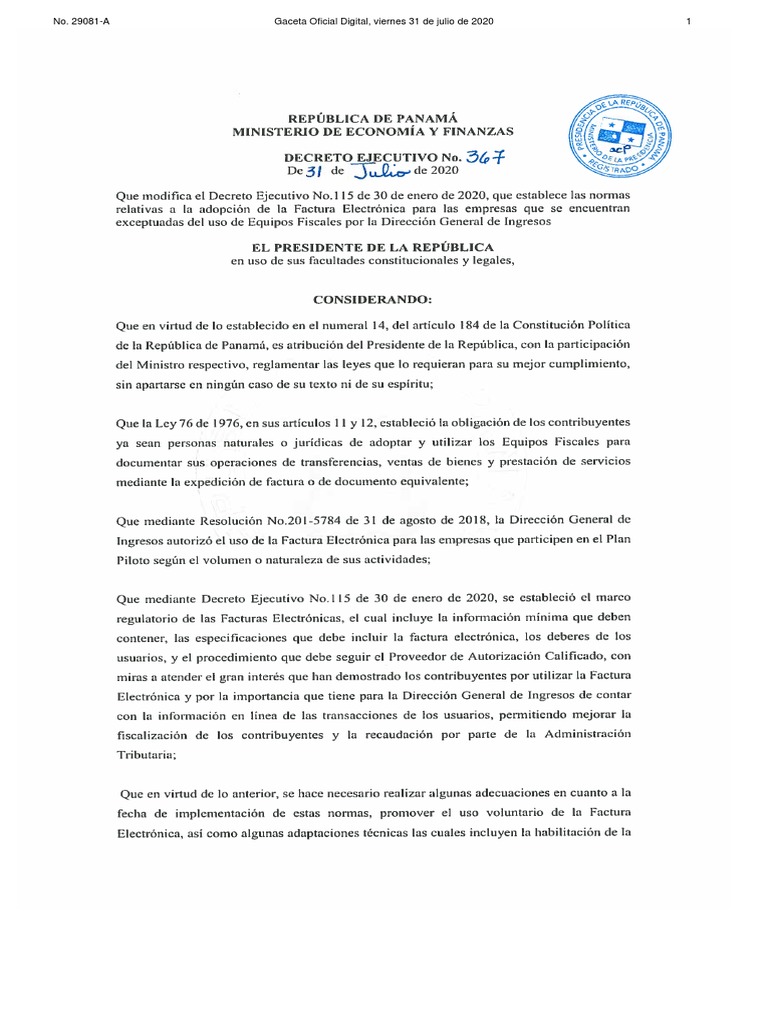 Decreto 367 PDF | PDF