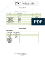 Tabela de Bioimpedância Da BRUNA KELLY PDF