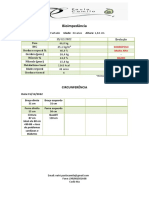 Tabela de Bioimpedância Da DANIELE P.FURTADO