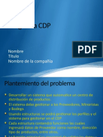 Programa CDP: Nombre Título Nombre de La Compañía
