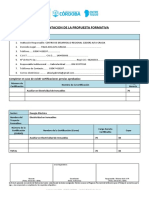 Formulario de Presentación de Proyectos 2022