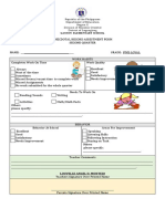 Anecdotal Record Assestment Form