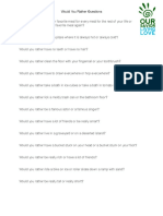 Would You Rather Questions PDF