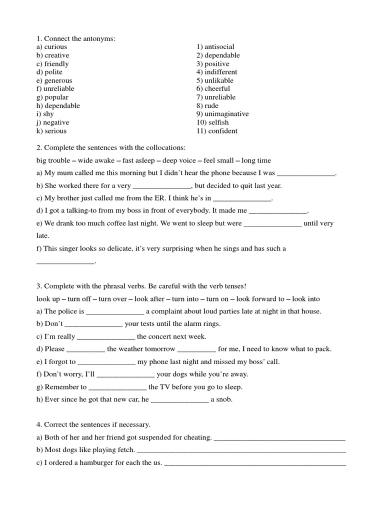 Review Unit 1 Optimise B1 Pdf