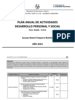 Plan Anual 7mo Orientación Personal - Susana Chaparro - 2023 PDF