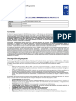 Informe de Lecciones Aprendidas PDF