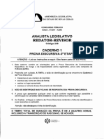 Analista Legislativo Redator Revisor Codigo 238 3a Etapa Discursiva