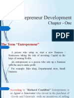 Chapter 1 Entrepreneure