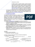 Efectos de Las Obligaciones Derivadas de Un Contrato