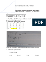 EXAMEN PARCIAL Estadistica Verano