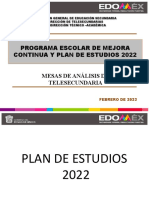 Ejecutivo Plan de Estudios 2022