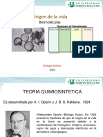 Coacervados, Teoria Celular y Biomoleculas - 2023