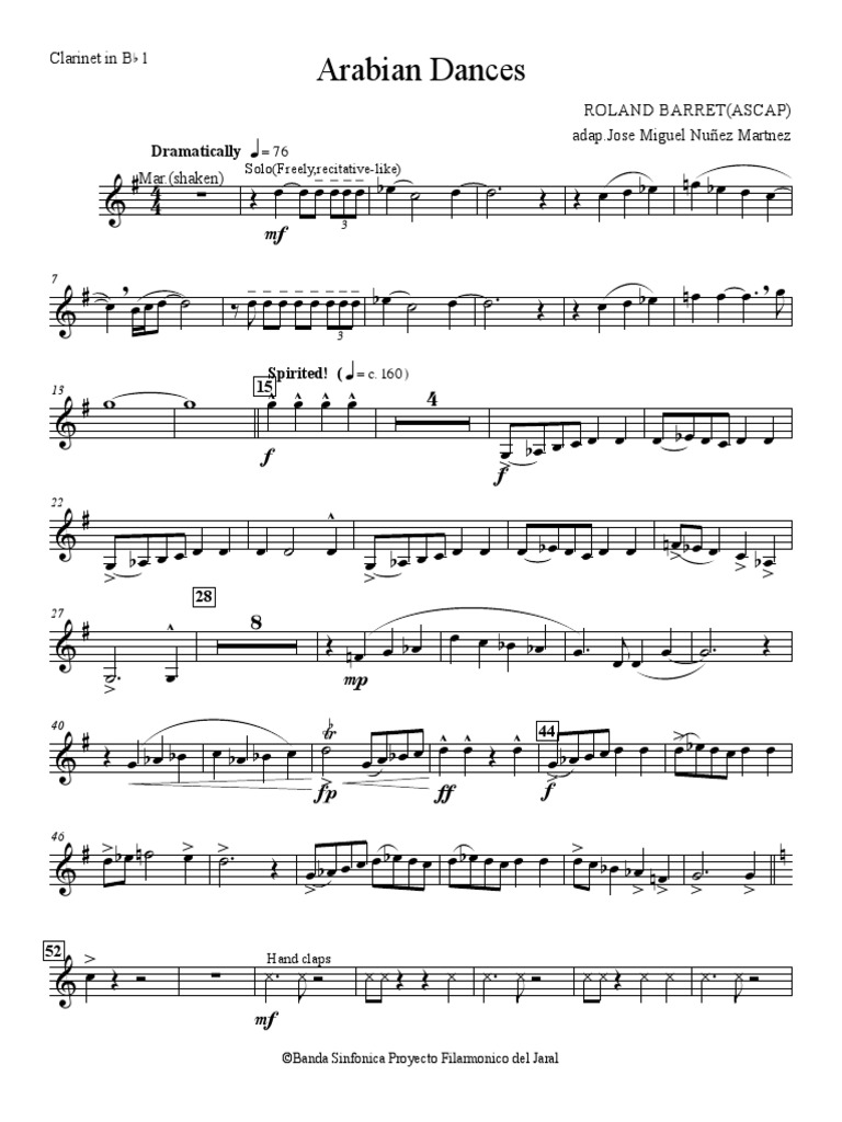 DanzaArabe Orquesta Prueba in BB 1 PDF