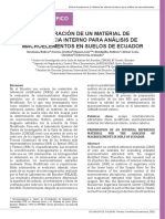 Aboración de Un Material de Referencia Interno para Análisis de Macroelementos en Suelos de Ecuador