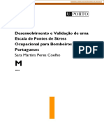 Desenvolvimento e Validação de Uma Escala de Fontes de Stress Ocupacional para Bombeiros Portugueses