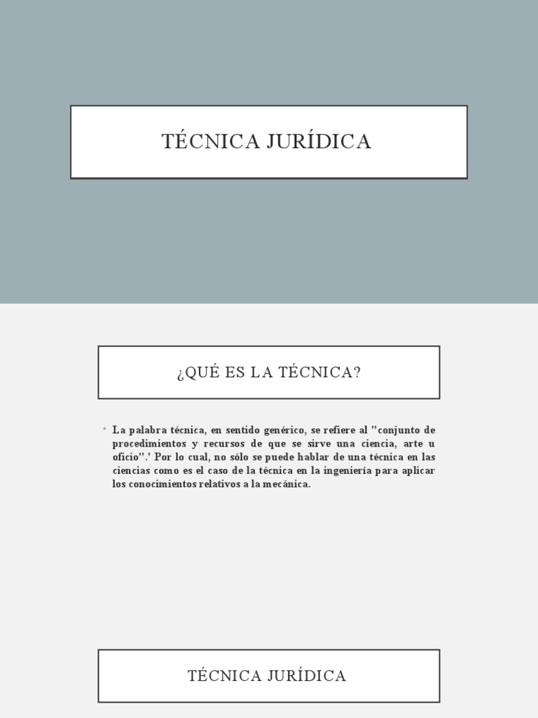 Técnica Jurídica PDF