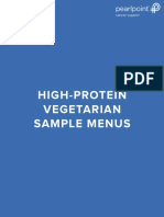 High Protein Vegetarian Sample Menus PDF