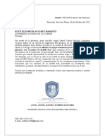 Ejemplo de Oficio de Solicitud de Apoyo