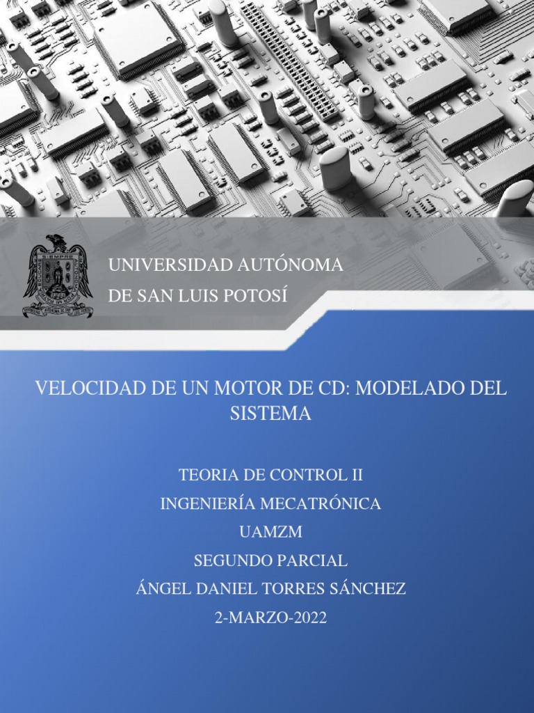 Velocidad de Un Motor CD | PDF | Matlab | voltaje