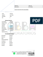 Plantilla de Examen de Orina HENRRY TABORA PDF