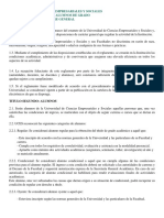 Reglamento de La Facultad de Ciencias Económicas PDF