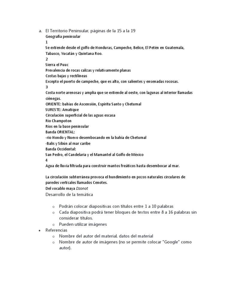 Geografía del Territorio Peninsular | PDF