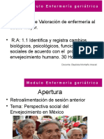 Demografía y Epidemiología Del Envejecimiento en Mexico