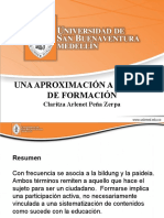 Formación desde la filosofía: Bildung, Paideia y el sujeto