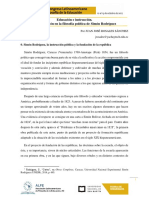 Educación o Instrucción. Simón Rodriguez FM TEMA 1 (PAG 3-9) PDF