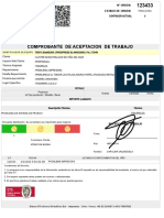 Comprobante de Aceptacion de Trabajo