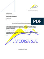 Carta de Solicitud de Permiso PDF