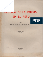 Historia de la Iglesia en el Peru Vol. IV Ruben Vargas Ugarte