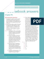 Coursebook Answers Chapter P2 Asal Physics