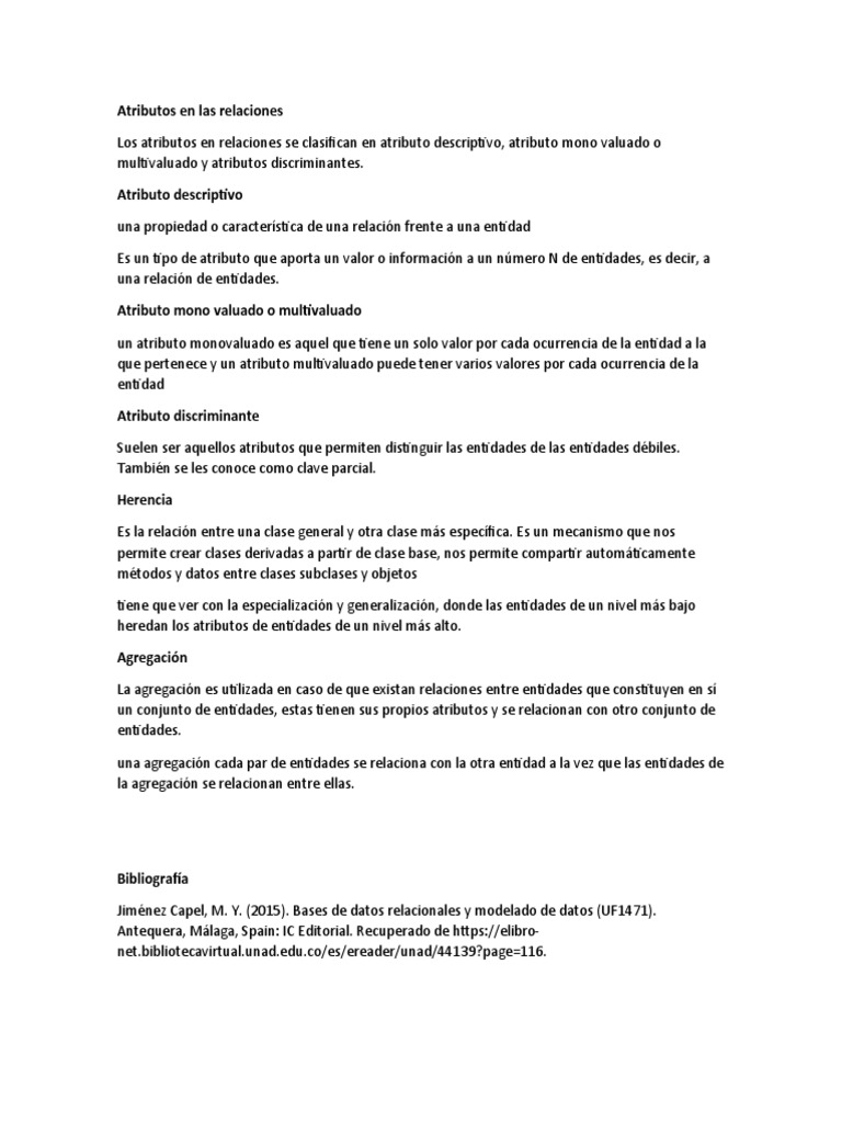 Atributos Multivaluados en Bases de Datos | PDF