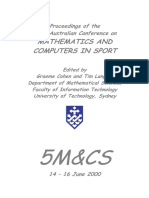 Mathematical Modeling Advances Sports Analytics