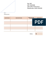 White Pink Aesthetic Watercolor Fashion Beauty Invoice PDF