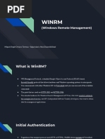 WINRM (Windows Remote Management)