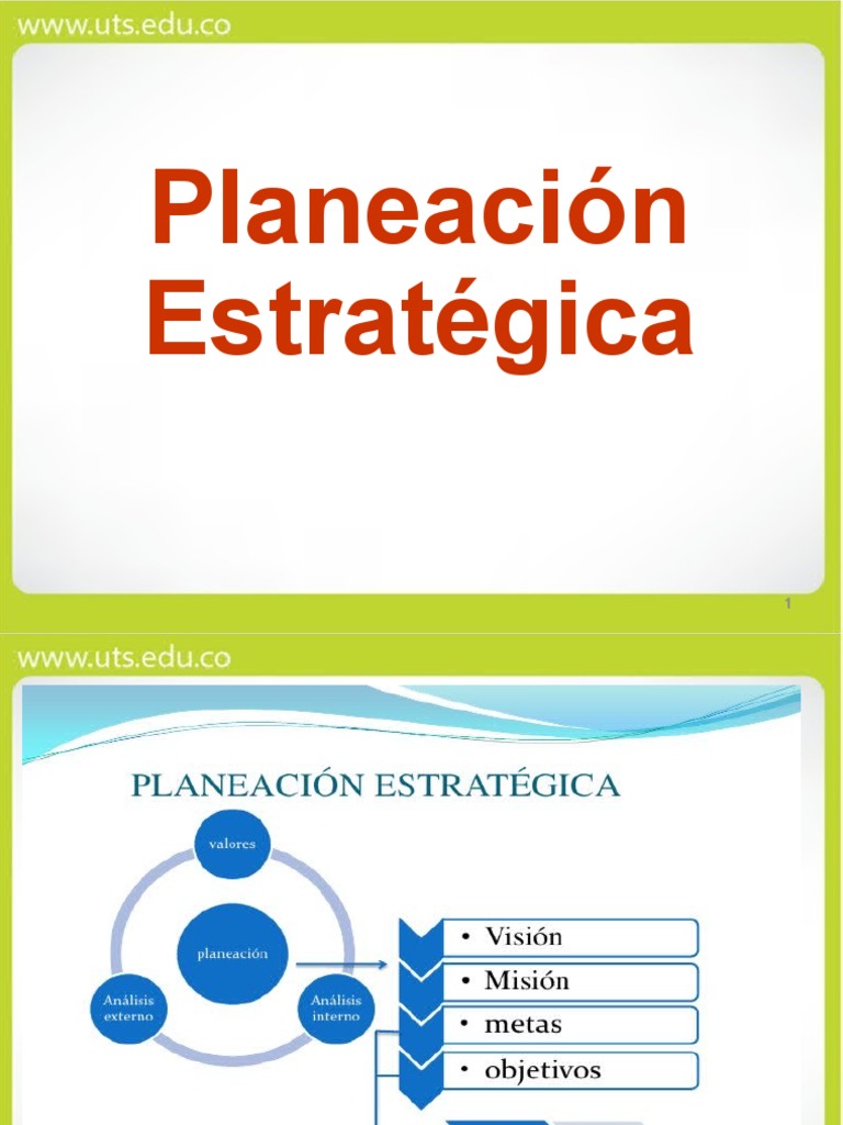 Uts Presentacion - Planeacion - Estrategica | PDF | Planificación ...