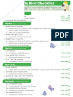 EarlyBird Recordbook Interactivepdf Checklist PDF