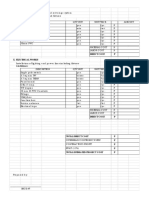 Cost Estimate Breakdown of Materials Blank Sheet